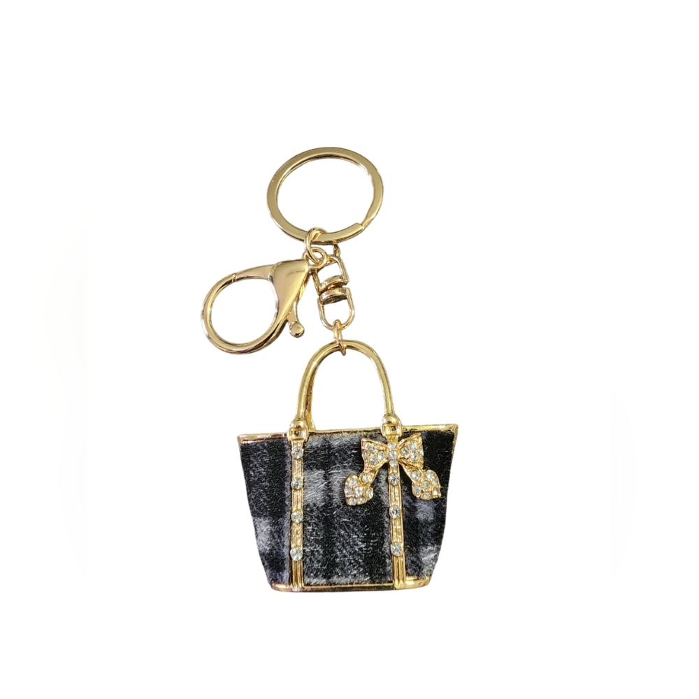 🚫SOLD OUT- All Colors🚫 Elegant Women's Bag Keychain/Charm's Pink, Black - Picture 3 of 4
